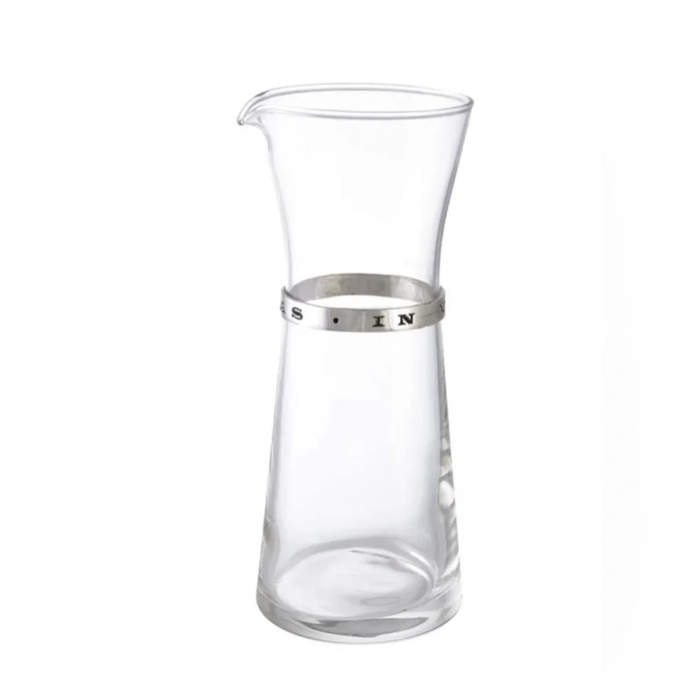 MEDICI IN VINO VERITAS WINE CARAFE - INDIVIDUAL, M INITIAL